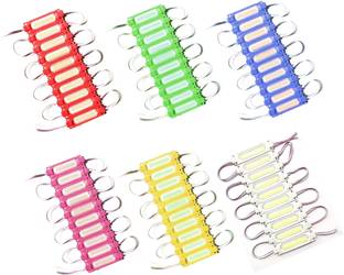 Wizzo (10 Pc Each Red Green Blue Yellow White Pink)60 Pcs 12V DC Capsule 2W LED Module Car Fancy Lights