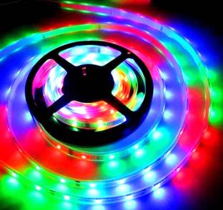 Wizzo 4 Meter RGB 50 Watt DC 12 Volt Strip Flexible LED Light Car Fancy Lights