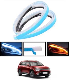 ABJD 12V/Yellow/White/Long Life Turn Singnal Audi Style DRL Flexible Strip Light-50 Indicator Light Car LED for Kia (12 V, 55 W)