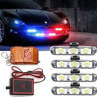 Miwings 4*3 LED Police Light 12V Car Motorcycle Flasher LED Flashlight Car Fancy Lights