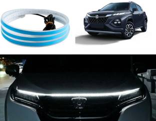 Selifaur Car Hood DRL Waterproof LED Light Cuttable Strip 70" Inches For Fronx Car Fancy Lights