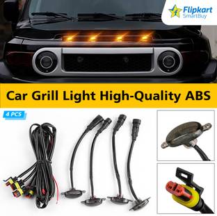 Flipkart SmartBuy 4 Led Car Grill Light high-quality ABS and imported chips Car Fancy Lights