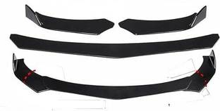 Auto MT 3PC BLCK Front Bumper Splitter Universal Lip Chin Body Kit Car Flywheel