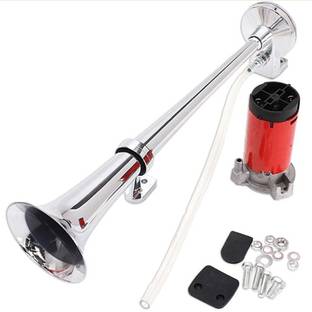 Auto MT 12V TRAIN HORN Trumpet Single Air Horn Compressor Loud for Truck, Boat SUV Train Car Flywheel