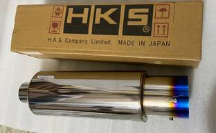 Auto MT HKS SINGLE TIP Exhaust Muffler Silencer HKS Muffler Exhaust Loud Exhaust Car Flywheel