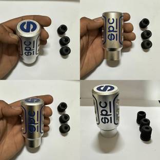 AUTO MT SPARCO Styling Gear Shift Knob Sporty Handle Gear Shift Knob Universal silver Spring Leaf