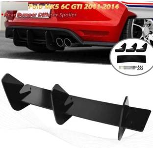 Auto MT Polo 3 Fin Rear Lip Diffuser Spoiler for Volks.wagen Vw, Car Splitter Diffuser. Car Flywheel