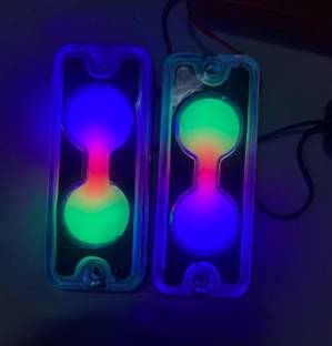Auto MT 2PC RAINBOW COIN LED LIGHT SIDE PANEL INDICATOR MARUTI GYPSY Indicator Light Car LED (12 V, 12 W)