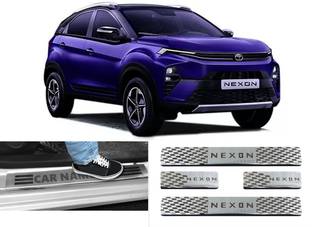 Ad chrome NEW NEXON SILL PLATE FOR DOOR FOOT AREA Chrome Tata Nexon Side Garnish