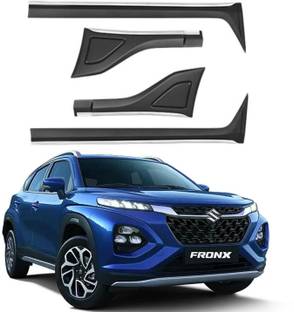 Ds enterprise Half Chrome Side Beading Moulding for Maruti Suzuki Fronx All Models Matte, Chrome Maruti NA Side Garnish
