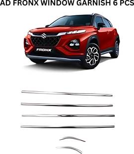 Ad chrome FRONX 2023 WINDOW GARNISH 6 PCS Chrome Maruti Fusion Side Garnish