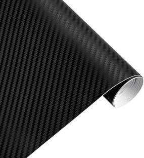 SIA VENDORS DIY Film, Waterproof Wrap Roll Without Bubble Black 3D Carbon 12"x"48Inch Matte Hyundai 1 Series Side Garnish