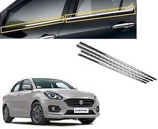 jagankirpa Chrome Lower Window Garnish Trims Chrome Maruti Swift Dzire Side Garnish