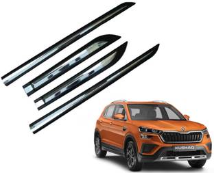 Ds enterprise Half Chrome Side Beading Moulding for Skoda Kushaq All Models Chrome, Matte Skoda NA Side Garnish