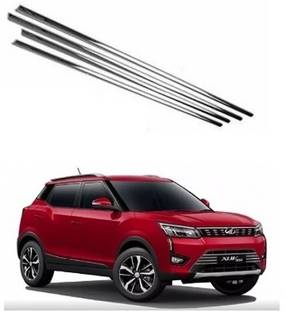ROSHNEER ENTERPRISES Stainless Steel Chrome Finish Window Lower Garnish For XUV300 /0107 Chrome MAHINDRA XUV300 W6 Petrol Side Garnish