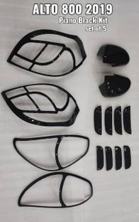 Autxin Exterior Chrome Accessories Combo Kit for Black Combo Kit for ALTO 800 Chrome Maruti Alto 800 Side Garnish