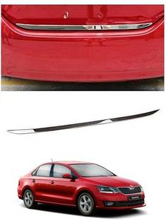 SLSHILPA Chrome Dicky Garnish Compatible with Skoda Rapid Chrome Skoda Rapid Rear Garnish