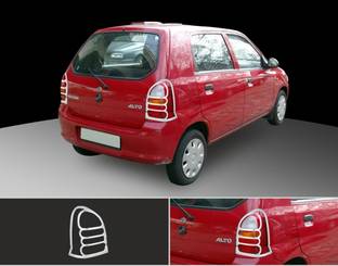 AutoZone Tail Lamp Chrome Finishing Garnish Cover, Suitable with Suzuki Alto Type 1 Chrome Maruti Alto Rear Garnish