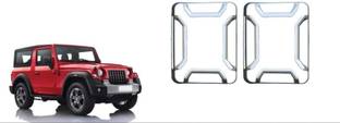 AutoZone Tail Light Cover Chrome Finishing Suitable For Mahindra Thar (2021-2023) Chrome MAHINDRA Thar Rear Garnish