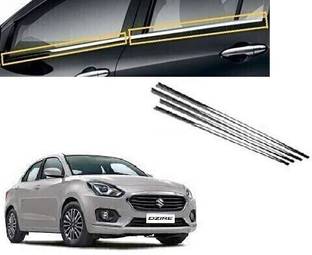jagankirpa Chrome Lower Window Garnish Trims Chrome Maruti Swift Dzire Side Garnish