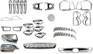 CCE Exterior Chrome Accessories Combo Kit Side Garnish Set of 27Pcs Chrome MAHINDRA Scorpio Side Garnish