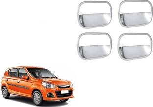 Lamkoti Car Silver Plated chrome Door handle finger guard for Maruti Alto K10 (2015-19) Chrome Maruti Alto K10 Side Garnish