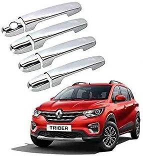 AutoBlinq Renault Triber Chrome Handle Cover Exterior Catch/ Door Latch Cover Trim Garnish Glossy, Chrome Renault Triber RXZ, Triber RXT, Triber RXL, Triber RXE Side Garnish