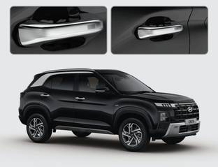 AutoZone Door Handle Cover Chrome Finishing Suitable For Hyundai Creta (2023) Chrome Hyundai Creta Side Garnish