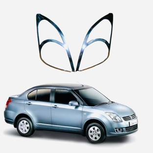 AMARIO Head Lamp Chrome Cover Compatible with Swift Dzire 2008-2012 (Set of 2 Pcs.) Chrome Maruti Swift Dzire Front Garnish