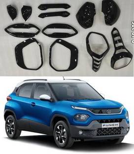 Motowav Exterior Accessories Hybrid black finish Combo Kit For Tata Punch (2022) Chrome Tata i8 Hybrid Side Garnish