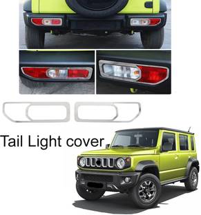 Bubu Car silver Plated chrome Tail light cover for suzuki Jimny (set of 2) Chrome NA NA Rear Garnish