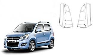 Autxin Car Silver Plated chrome tail light cover for Maruti WagonR (2011-2018) Chrome Maruti WagonR Front Garnish