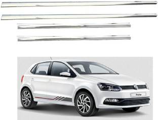AutoZeal Lower Window Garnish (Chrome) Set of 4 For Volkswagen Polo All Model Chrome Volkswagen Polo Side Garnish