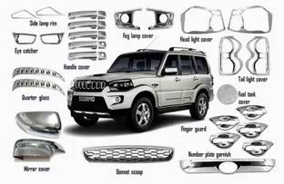 paxauto SCORPIO 17 CHROME KIT Chrome MAHINDRA Scorpio Front Garnish