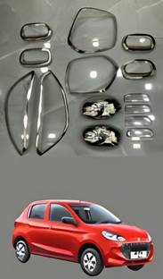 Autxin Exterior Chrome Combo Kit Compatible with Alto K10 2022 Onwards (Set of 14 Pcs) Chrome Maruti Alto K10 LXI Front Garnish