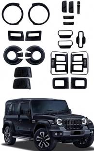 Autxin Piano Black Combo Kit Exterior Garnish Accessories- Thar Roxx 2024 Onwards Glossy MAHINDRA Thar Side Garnish