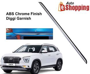 Auto E-Shopping ABS Plastic Chrome Diggi Garnish Patti Dicky Rear Boot Trunk Guard Creta 2020 Glossy, Chrome Hyundai Creta Rear Garnish
