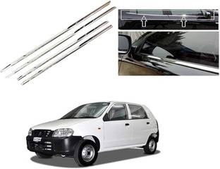 AutoZone Side Door Lower Window Garnish Chrome Suitable for Maruti Alto Type-1 Chrome Maruti Alto Side Garnish