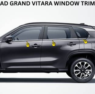Ad chrome Window Garnish Grand Vitara 6PCS Chrome Maruti Grand Vitara Side Garnish