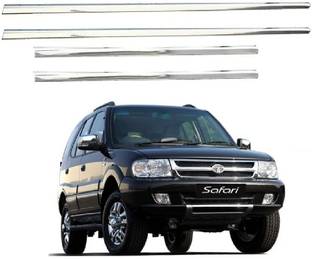 AutoZeal Lower Window Garnish (Chrome) Set of 4 For Tata Safari Decor All Model Chrome Tata Safari DICOR 2.2 EX 4x2 Side Garnish