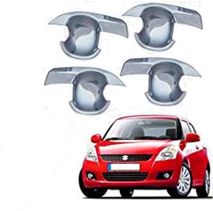 Bubu Car silver Plated chrome door handle finger guard for Maruti swift (2012-2017) Car Grab Handle Cover