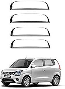 AutoZone Door Catch Handle Cover Chrome finishing Suitable for Maruti Suzuki wagonr 2019 Car Grab Handle Cover
