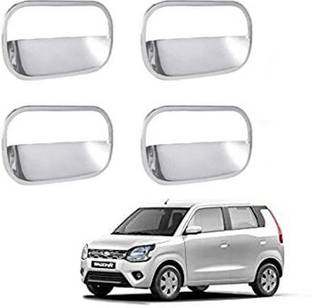 Bubu Car silver Plated chrome door handle finger Guard For Maruti wagonR (2019 Onward Car Grab Handle Cover