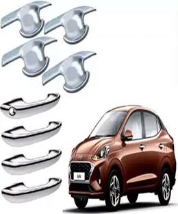 DIGICLIMBER Car silver Plated chrome door Handle finger cover for Hyundai Aura Car Grab Handle Cover