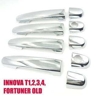 Znee Smart Car Stylish Door Catch Handle Cover Chrome For Toyota Innova /Fortuner Old Car Grab Handle Cover