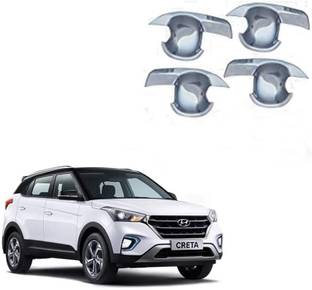 Bubu silver Plated chrome Door finger guard for (2015-2017) Car Grab Handle Cover