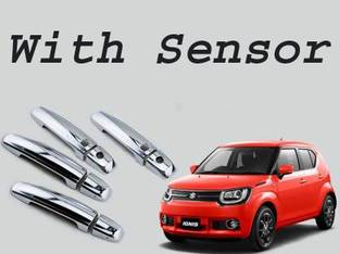 Bubu Car silver Plated chrome door handle catch cover for Maruti Ignis all model Car Grab Handle Cover