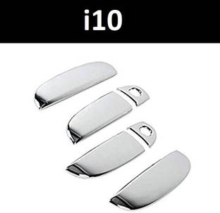 Autoxygen Hyundai i10 Car Chrome Plated Front and Rear Door Handle Cover Car Grab Handle Cover