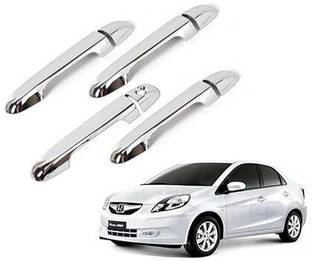 Uneestore Chrome Door Handle COVER for HONDA AMAZE 2013-2017 Car Grab Handle Cover