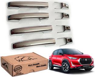 WolkomHome Premium Quality Chrome Door Handle Cover with Free Extra dual side Tape Magnite Car Grab Handle Cover